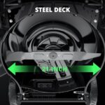 Amerisun AV8621S1 21″ Self-Propelled Gas Lawn Mower, 170cc OHV Engine with Forced Air-Cooling, 3-in-1 System, Steel Deck, 6-Position Height Adjustment, Foldable Handle