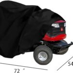 Lawn Mower Cover,Riding Lawn Mower Cover for Rider Garden Tractor.Outdoor Heavy Duty Protects Against Water, UV, Dust, Dirt, Wind.72 L x 54″ W x 46″ H (Black)