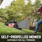 PowerSmart Self Propelled Gas Lawn Mower 21in. 170cc Gas Engine 3-in-1 Mulch, Bag, Side Discharge, 6-Position Height Adjustment