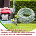 Recoil Starter Rope Pull Cord Compatible with Craftsman Husqvarna STHIL Sears Poulan Chainsaw Lawn Mower Trimmer Edger Brush Cutter Engine Parts
