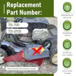 731-07131 Lawn Mower Side Discharge Chute, Compatible with MTD, Cub Cad, Craftsman, Murray Hand-Pushed Lawn Mower, for Troy Bilt Mower TB110, TB130, TB200, TB230, TB240, etc, Replaces 731-7131