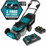 Makita XML06PT1 36V (18V X2) LXT Brushless 18″ Self-Propelled Commercial Lawn Mower Kit with 4 Batteries (5.0Ah)