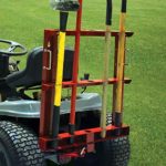 MoJack Multi-Use Hitch + Tool Carrier Combo – Fits Most Residential & Zero Turn Riding Lawn Mowers or ATVs, Provides Easy Tool Transportation, 60 lb. Weight Capacity