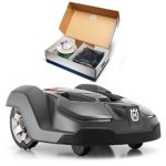 Husqvarna 450X Automower Robotic Lawn Mower Bundle w/ Husqvarna 967623603 Installation Kit – LARGE