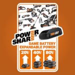 Worx WG163 GT 3.0 20V PowerShare 12″ Cordless String Trimmer & Edger (2 Batteries & Charger Included)