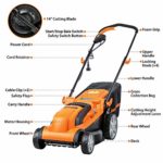 LawnMaster MEB1114K Electric Corded Lawn Mower 15-Inch 11AMP