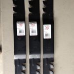 Set of 3 50″ Toro Gator Type Mulching Blades, Codes 112-9759-03 / 110-6837-03