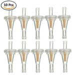 BUYGOO 10Pcs Fuel Filter, 1/4 & 5/16” Durable Inline Gas Fuel Filter Replaces for lawn mower, lawn tractor, Motorcycle, Golf Cart, Kawasaki John Briggs and Stratton John Deere