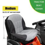 Riding Mower Seat Cover Compatible with Cub Cadet, John Deere,Craftsman,Kubota, Lawn Mower Tractor Seat Cover