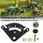TEMSONE Steering Sector & Pinion Gear Repair Kit Replacement for John Deere D & LA Series Riding Lawn Mower Tractors Replace# GX20053, GX20054, GX21994, GX21924BLE