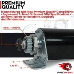 PROMintu 14 Tooth Starter Motor Replaces for 42 inch Troy Bilt Bronco, Pony Riding Lawn Mower Tractors with Briggs Stratton Intek IC OHV 17HP 17.5HP 18HP 18.5HP 19HP 19.5HP 20HP Engine