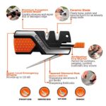 SHARPAL 101N 6-In-1 Pocket Knife Sharpener & Survival Tool, with Fire Starter, Whistle & Diamond Sharpening Rod, Quickly Repair, Restore and Hone Straight and Serrated Blade