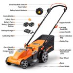 LawnMaster CLMF4817E 48V MAX* Brushless Mower with 2X24V MAX* 4.0Ah Battery and a Dual Charger