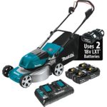 Makita XML03PT1 18V X2 (36V) LXT Lithium?Ion Brushless Cordless 18″ Lawn Mower Kit with 4 Batteries (5.0Ah)