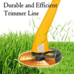 YCDAQCW Weed Trimmer Line Square, 2Lb .080-Inch-by-748-ft Nylon Weed Trimmer String, Grass Trimmer Line Donut