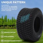 YITAMOTOR 20×10.00-8” Lawn Mower Tires, Suitable for Lawnmowers, Motorcycles, Garden Tractors, Golf Carts, and Farm Equipment, 4Ply, Set of 2