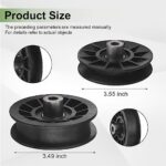 532194326 V-Groove Idler Pulley and 532194327 Flat Idler Pulley Kit Compatible with Husqvarna Riding Lawn Mowers, Replaces 280-6630, 194327, 705080, 13179, 705079, 194326, 280-6590, 194326