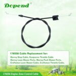 Dopend 176556 Engine Zone Control Cable for Murray, Craftsman, Husqvarna, AYP Push Mower Parts, Replaces Lawn Mower Throttle Cable 176556, 162778, 532176556, 532162778, 583067401