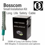 Bosscom Robotic Lawn Mower Installation Kit Long Life Safety Cable – for Husqvarna Automower, Honda Miimo, Robomow, Worx Landroid