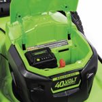 Greenworks 40V 21″ Cordless Brushless Push Mower, 6.0Ah USB Battery and Charger Included