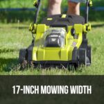 ionRUSH 48V Cordless Brushless Lawn Mower Kit with 4.0Ah Battery, Dual Port Charger & 12-Gallon Collection Bag, 17-Inch Deck, One-Touch 7-Position Height Adjustment