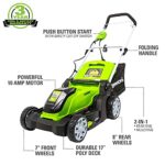 Greenworks 10 Amp 17-Inch Corded Electric Lawn Mower MO10B00