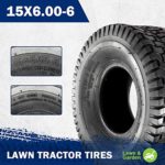 MaxAuto 15×6.00-6nhs Lawn Mower Tires, 4PR, P512, Set of 2