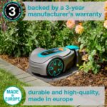 GARDENA 15202-20 SILENO Minimo – Automatic Robotic Lawn Mower, with Bluetooth app and Boundary Wire, one of The quietest in its Class, for lawns up to 5400 Sq Ft, Made in Europe, Grey