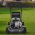 21 Inch Push Lawn Mower Gas Powered 5 Adjustable Heights with Bag, 209cc 4-Stroke Engine, Oil Included, Black
