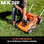LawnMaster CLMF4819A 48V MAX* 19-inch Brushless Cordless Mower with 2X24V MAX* 4.0Ah Battery and a Dual Charger