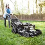 PowerSmart Self Propelled Gas Lawn Mower, 22 in. 200cc Single Speed High Wheel RWD 3-in-1 Walk Behind Lawn Mower