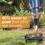 Fiskars Lawn Mowers: StaySharp Max Reel Push Lawn Mower, Eco friendly, 18” Cut Width (362050-1001)